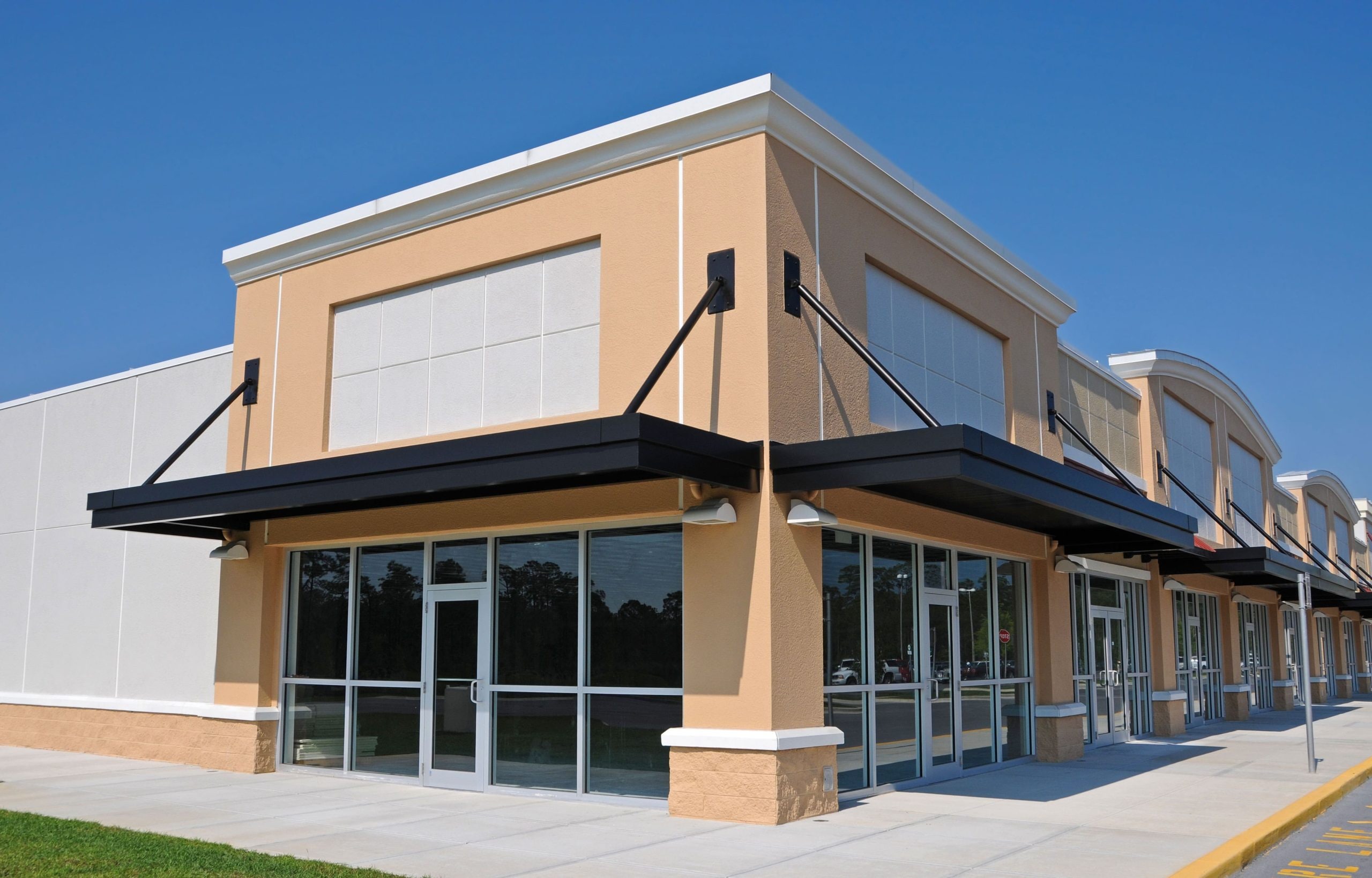 Durable commercial awning installation in Raleigh