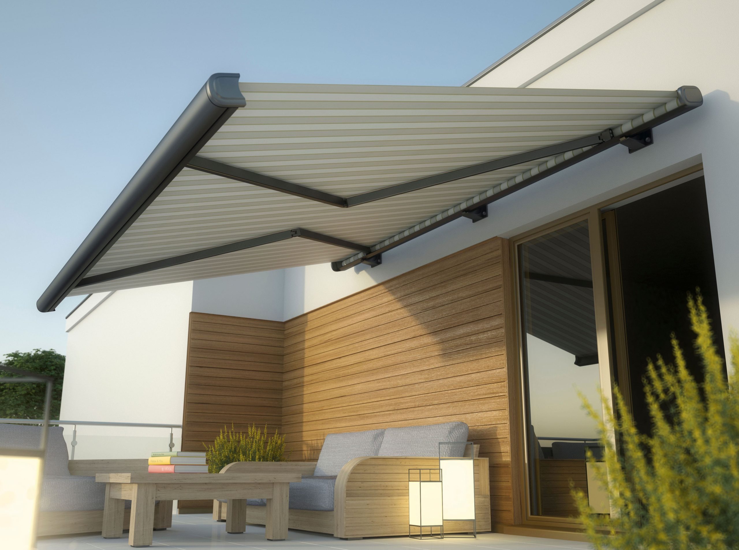 Custom retractable awnings installation in Raleigh